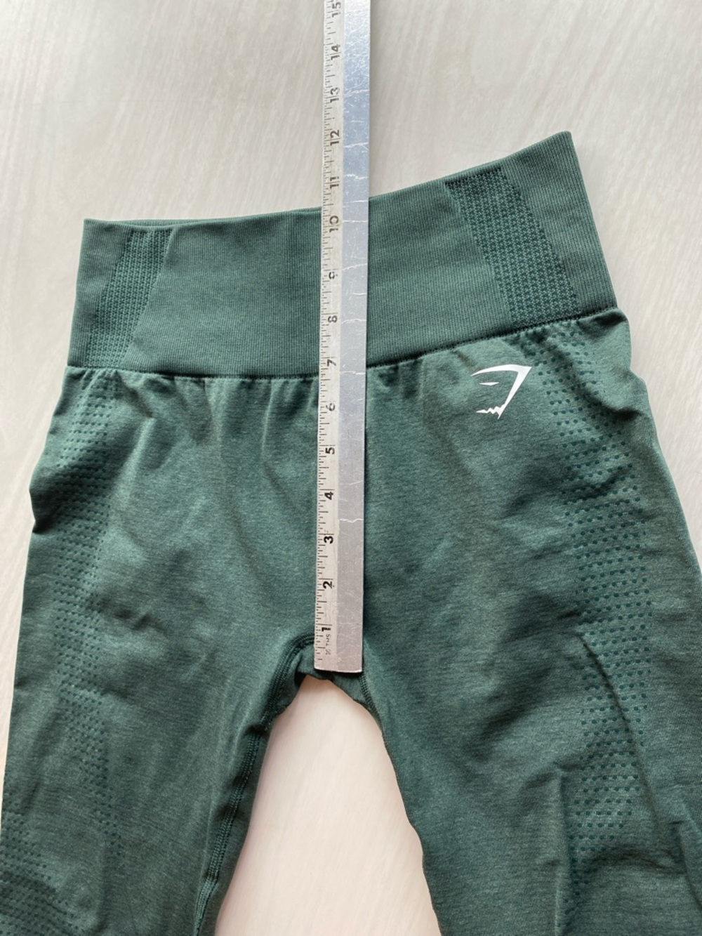 Gymshark Dark Green Seamless High-Waist Leggings - Picture 9 of 11